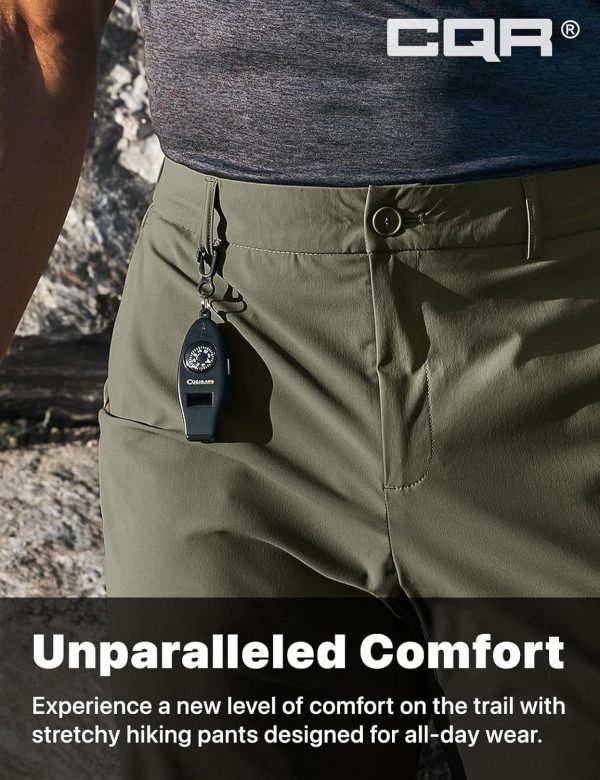 CQR Men's Hiking Cargo Shorts, Quick Dry Stretch Tactical Outdoor Shorts, - Image 8