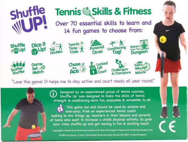 Shuffle Up Tennis Card Games - 70+ Fun & Active Skills Cards for Kids, - Image 9
