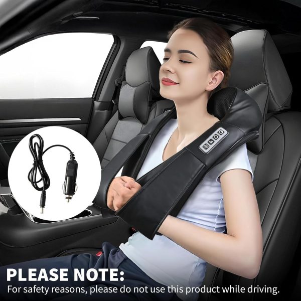 Neck Massager with Heat, Shiatsu Shoulder Massager, Electric Kneading Back - Image 6