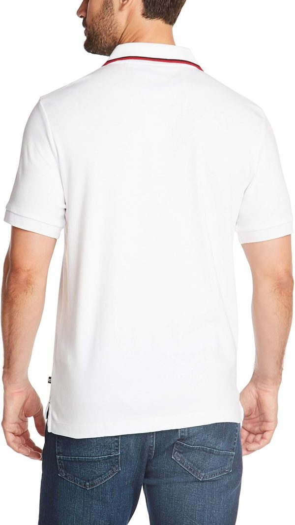 Nautica Men's Classic Fit Short Sleeve Dual Tipped Collar Polo Shirt - Image 3