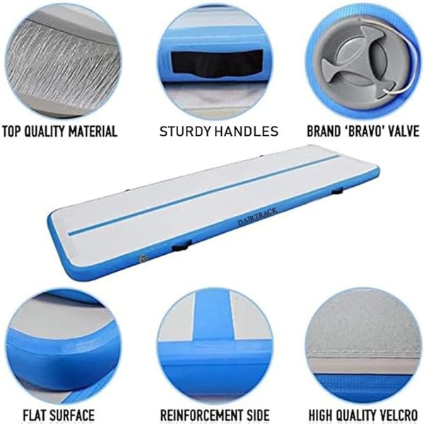 IBATMS Air Tumbling Mat, 10ft/13ft/16ft/20ft Inflatable Gymnastics Air Mat - Image 3