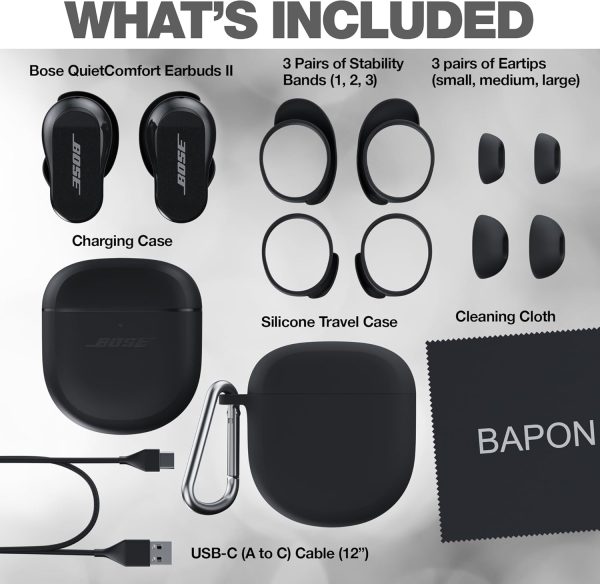 Bose QuietComfort Earbuds II Bundle with Protective Silicone Carrying Case - Image 2