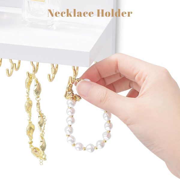 HappyHapi Hanging Jewelry Organizer Necklace Organizer Jewelry Hanger with - Image 4
