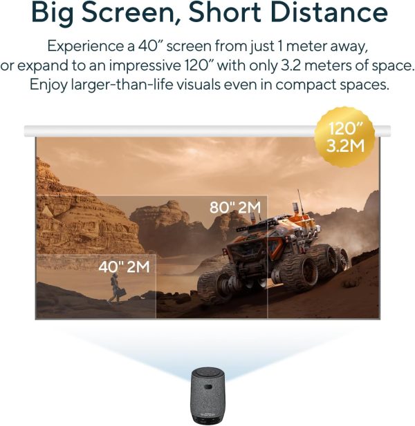 ASUS ZenBeam Latte L1 Portable Wi-Fi Projector- 300 Lumens Projector, - Image 4