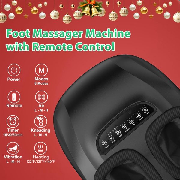 Foot Massager Machine with Heat, FSA & HSA Eligible, Shiatsu Deep Kneading - Image 3
