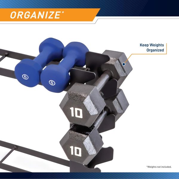 Marcy Weight Storage Organizer Racks for Dumbbells, Kettlebells, Weight - Image 5