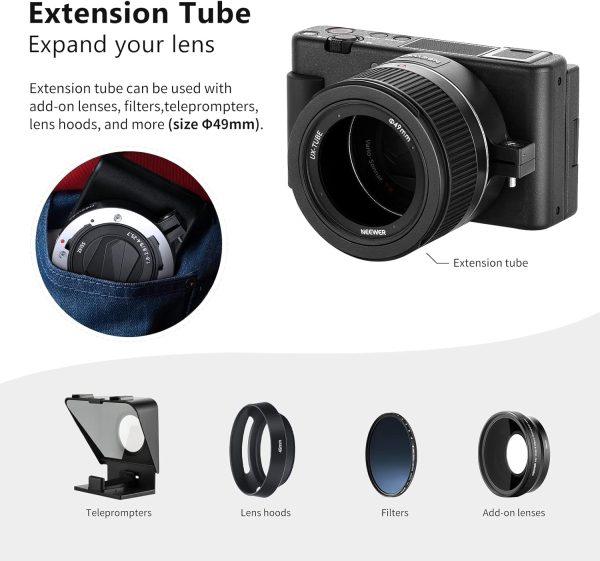 NEEWER Wide Angle Lens Compatible with Sony ZV1 Camera, 2 in 1 18mm HD Wide - Image 8