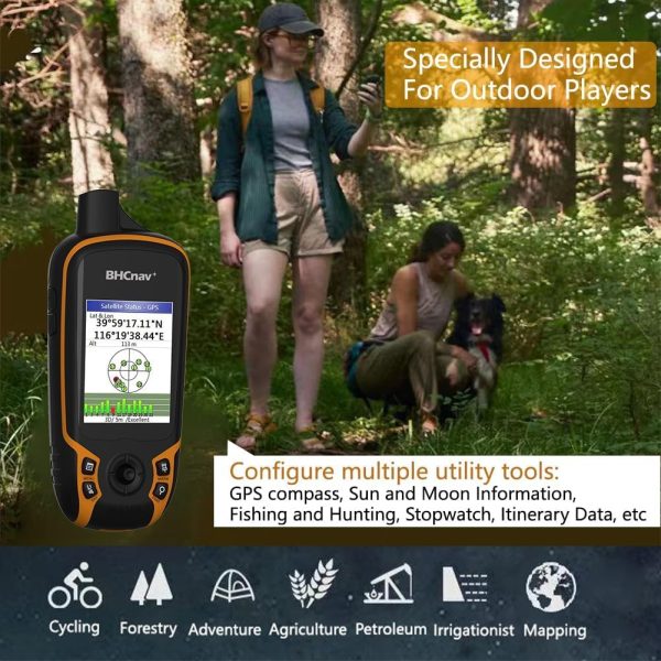 NAVA F30 Handheld GPS Units,Colorful Map Handheld GPS Navigation - Image 4