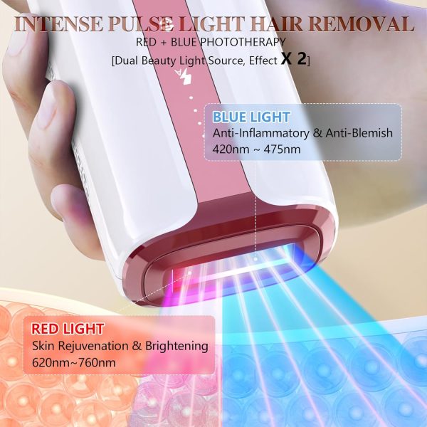 IPL Hair Removal for Women and Men, Pro 6 Permanent Hair Removal Device, - Image 4