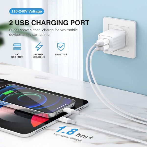 iPhone Charger,[Apple MFi Certified] Fast iPhone Charger 2PACK 6FT - Image 3