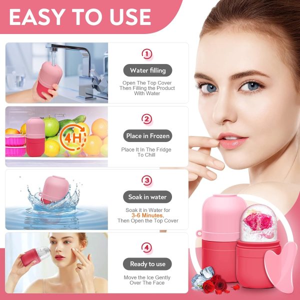 AURUZA Ice Face Roller and Gua Sha Set, Ice Roller for Face & Eye Puffiness - Image 6