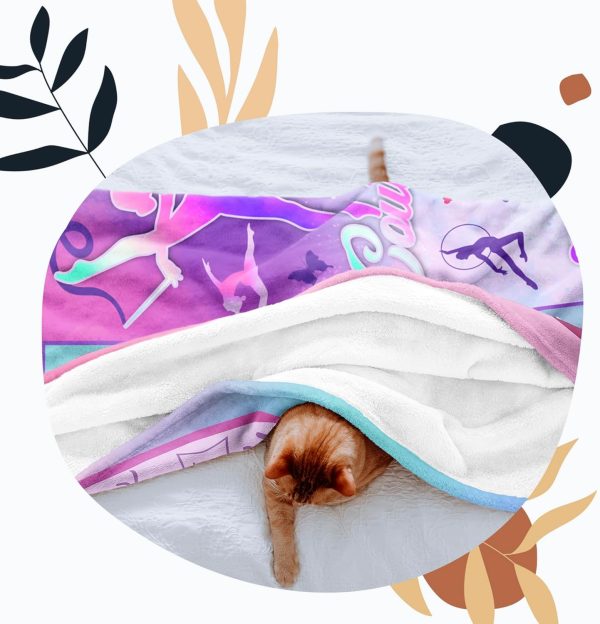 Christmas Gymnastics Gifts, Girls/Kids Gymnastics Blanket 40"x50", - Image 9