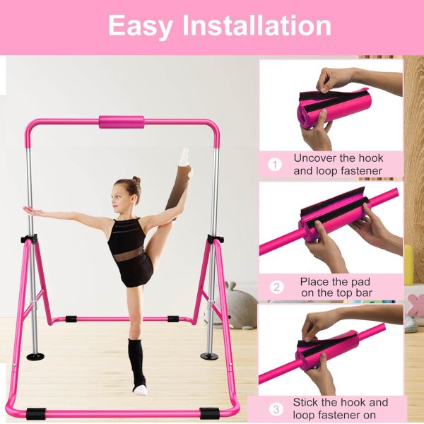 Tepemccu Gymnastics Bar Pad for 0.98" Diameter Folding Gymnastics Bar - Image 5