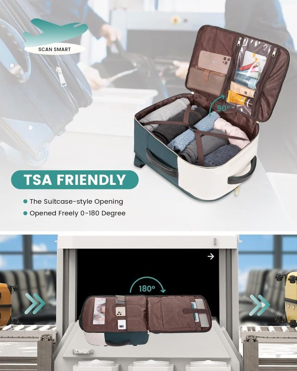 LOVEVOOK Travel Backpack for Women, TSA Carry On Backpack Flight Approved - Image 3
