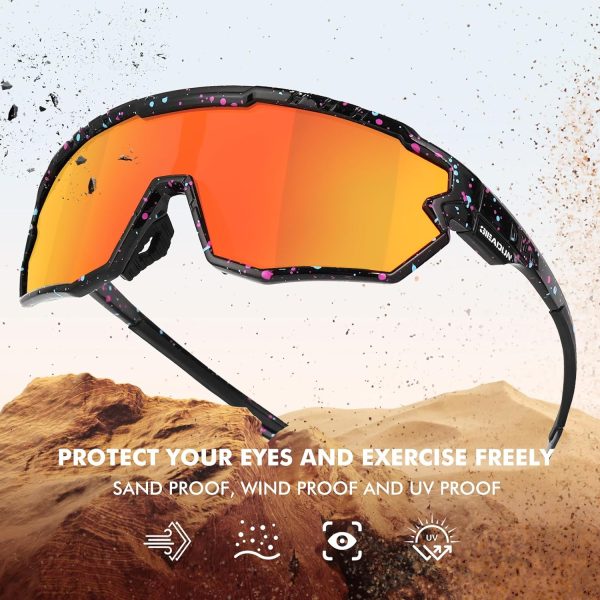 Polarized Sunglasses Cycling Glasses for Adult and Youth Men Women - Image 3
