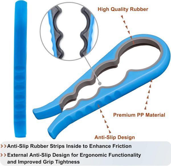Bloss Anti-skid Jar Opener Jar Lid Remover Rubber Can Opener Kitchen - Image 6