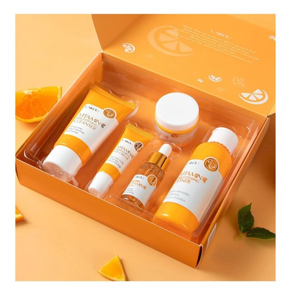 Vitamin C Skincare Set, 5-In-1 Skincare Gift Set With Cleanser, Toner, Face - Image 7
