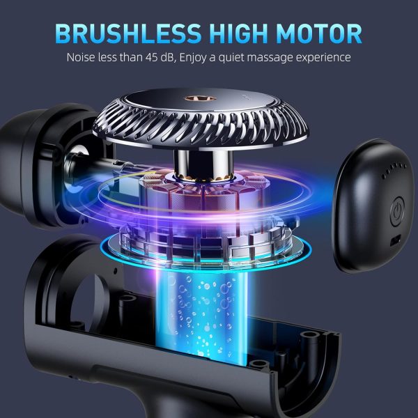 Massage Gun,Massage Gun Deep Tissue for Pain Relief with 7 Massage Heads & - Image 4