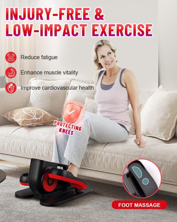 HJDFGSS Under Desk Elliptical Machine, Electric Ellipse Leg Exerciser While - Image 6