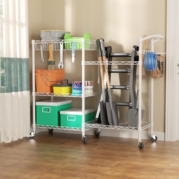 SINGAYE Dumbbell Weight Rack Yoga Mat Storage, Gym Sports Equipment Cart - Image 5
