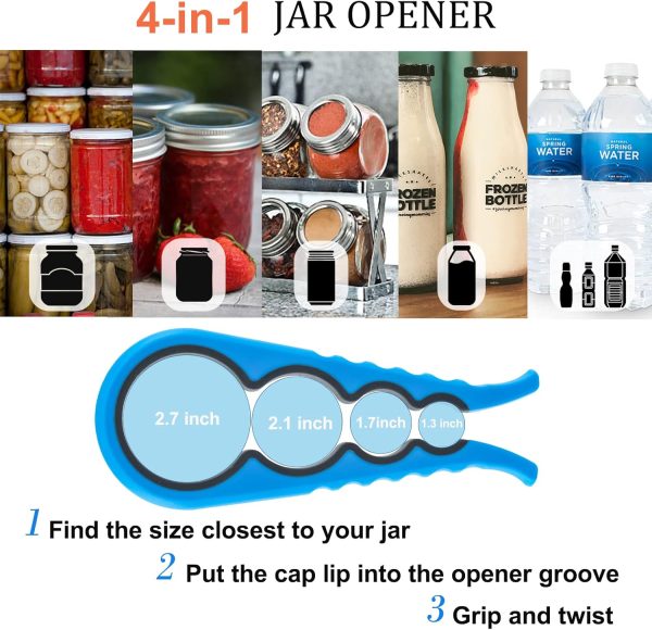 Bloss Anti-skid Jar Opener Jar Lid Remover Rubber Can Opener Kitchen - Image 4