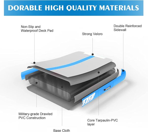 Inflatable Air Gymnastics Mat 6.6ft 10ft 13ft 16ft Tumbling Training Mat - Image 3