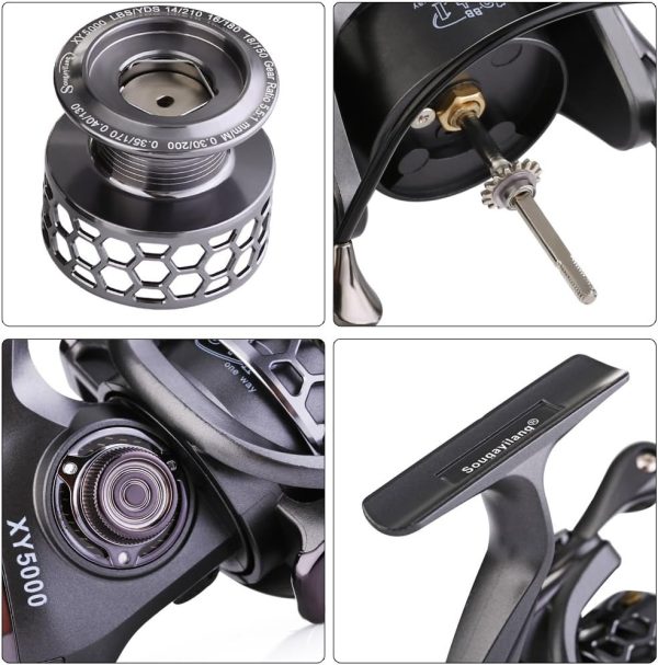 Sougayilang Fishing Reel 13+1BB Light Weight Ultra Smooth Aluminum Spinning - Image 5