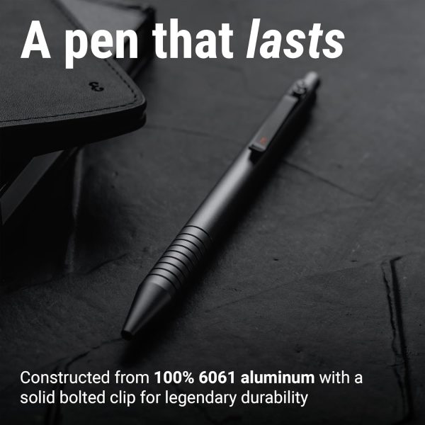 Everyman Grafton Pen, EDC Pen with Premium Gel Ink, Luxury Metal Writing, - Image 4