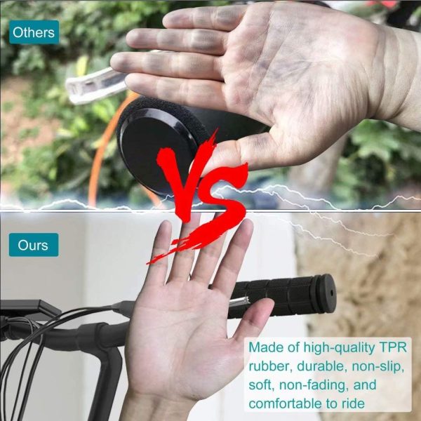 4Pcs Bike Handle Grips, Kids Non-Slip-Rubber Bicycle Handlebar Grips, - Image 6
