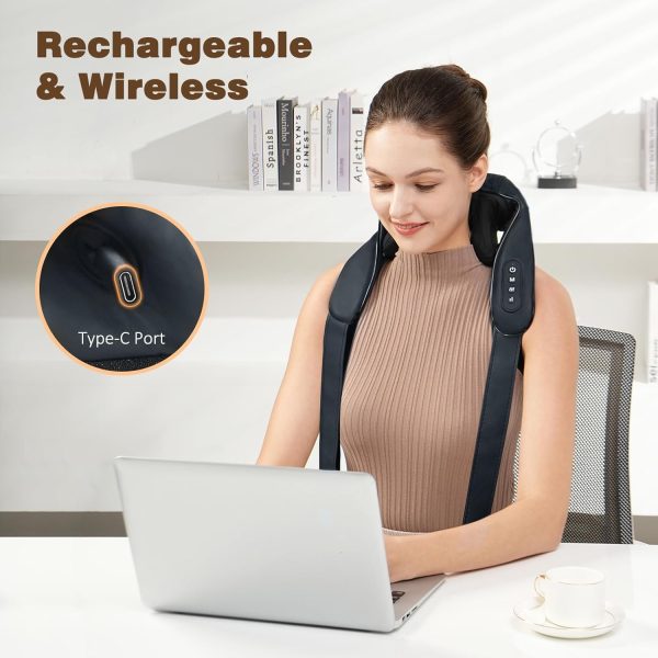 FSA/HSA Eligible Neck Massager with Heat, Cordless Deep Tissue 4D Expert - Image 4