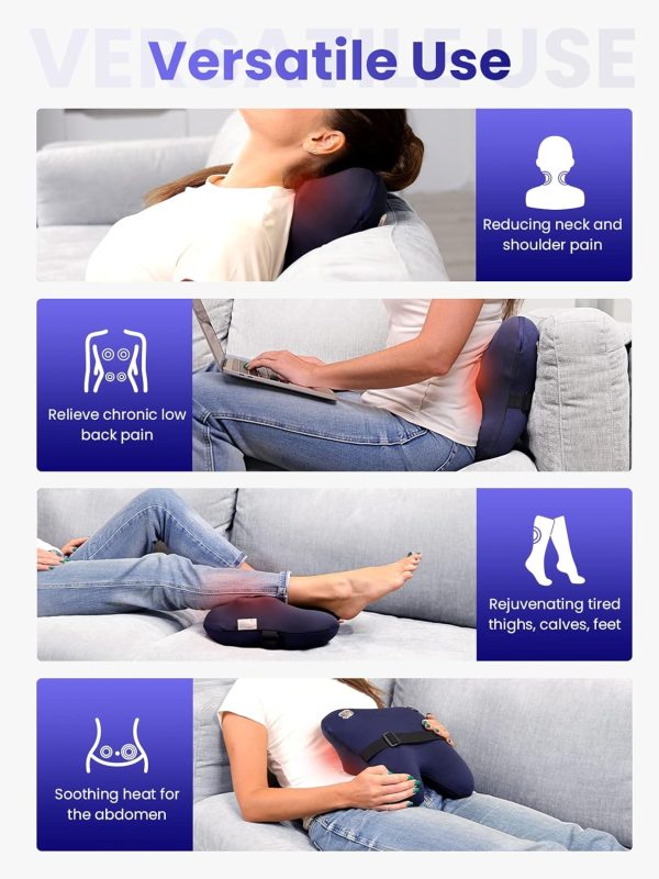BOB AND BRAD Back Massager with Heat, Cordless Shiatsu Massagers for Neck - Image 7
