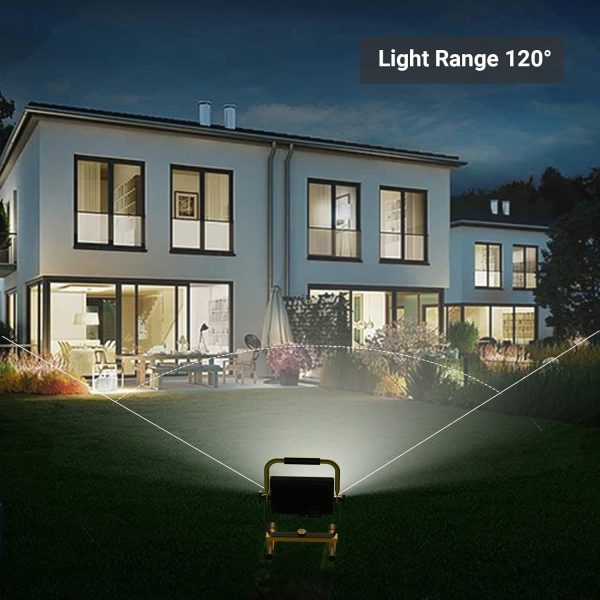 shinic 10000lm LED Work Light with Stand, 95W Outdoor Flood Light, IP66 - Image 7