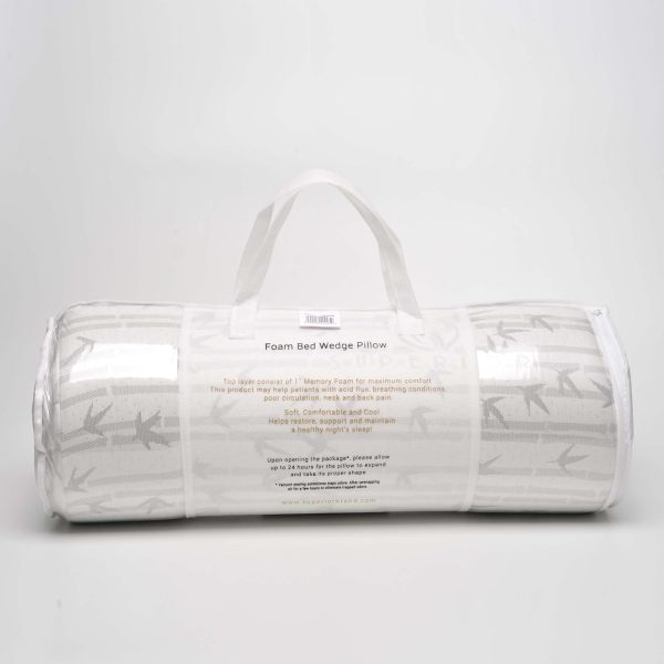 Superior Memory Foam Wedge, Body Pillow, Removable Cover, Extra Sleeping - Image 11