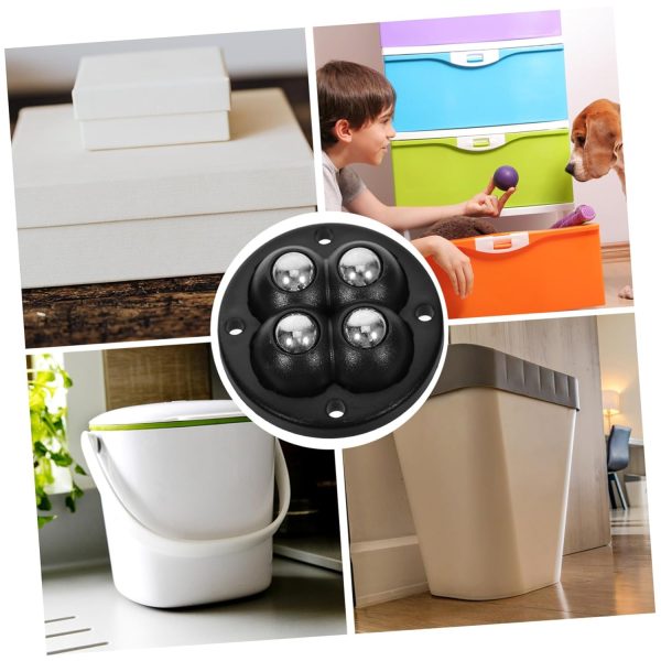 Gatuida 4sets Adhesive Universal Wheel Wheels for Office Chair Furniture - Image 5