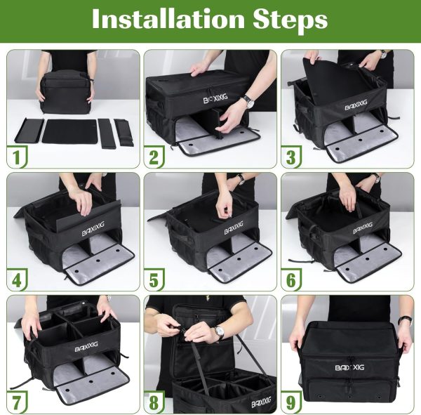 Golf Gifts for Men, Golf Trunk Organizer, 2 Layer Waterproof Car Golf - Image 5