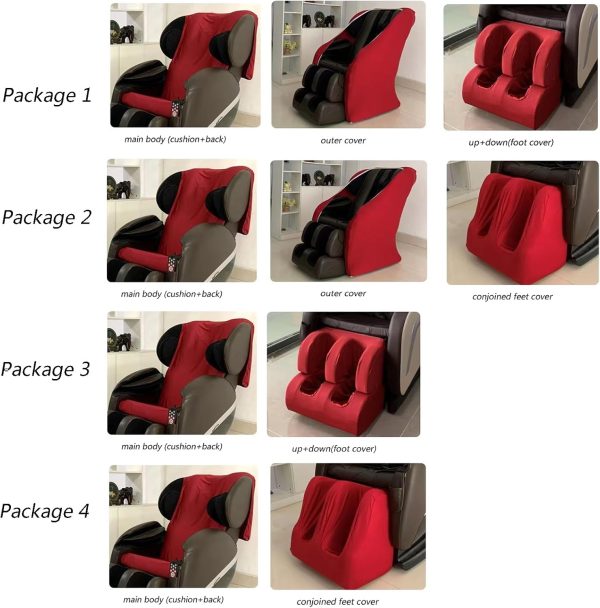 Full Body Shiatsu Massage Chair Cover, Universal Stretch Recliner Chair - Image 8