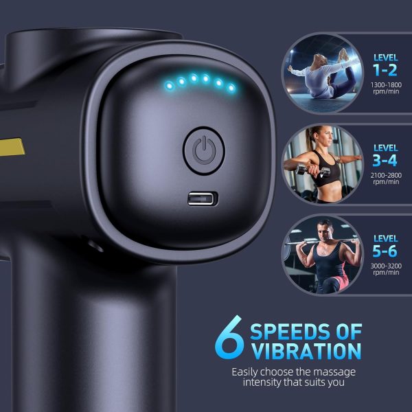 Massage Gun,Massage Gun Deep Tissue for Pain Relief with 7 Massage Heads & - Image 6