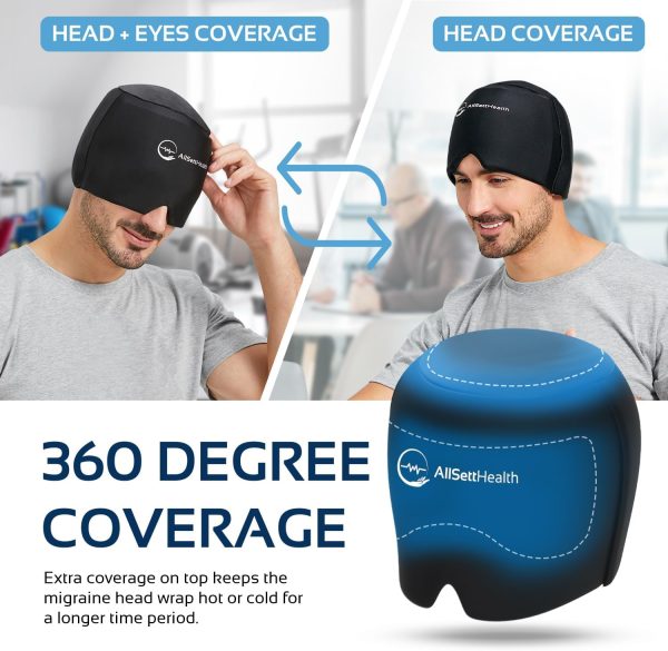 Migraine Relief Cap Ice Head Wrap Headache and Migraine Hat | Headache - Image 5