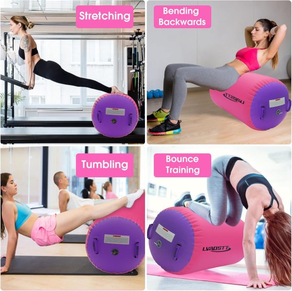 Gymnastics Barrel Equipment for Kids Inflatable Air Roller Tumbling Mat - Image 6