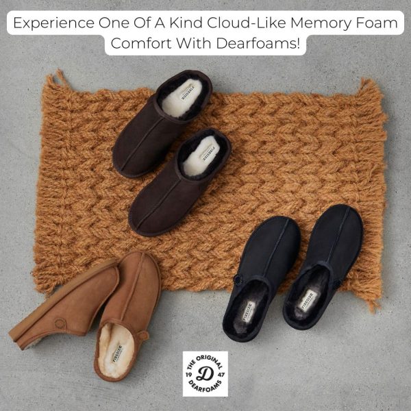 Fireside by Dearfoams Men's Grafton Genuine Shearling Indoor/Outdoor Clog - Image 3