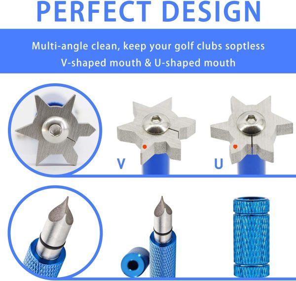 Golf Club Cleaner Kit, Magnetic Hanging Golf Club Brush and 2 Golf Club - Image 3
