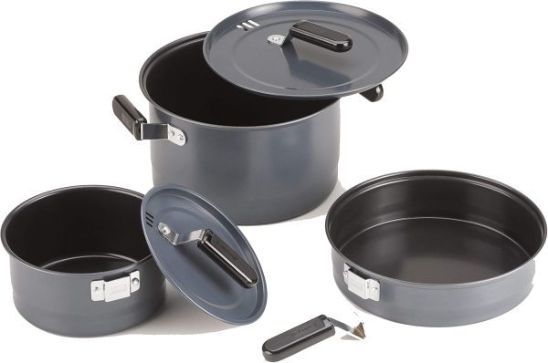 Coleman 6-Piece Steel Family Camping Cookware Set, Includes Frying Pan, - Image 2
