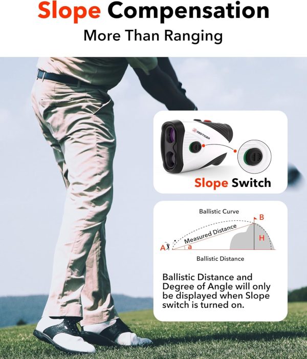 REDTIGER Golf Rangefinder with Slope, 1200 Yards Laser Range Finder - Image 4