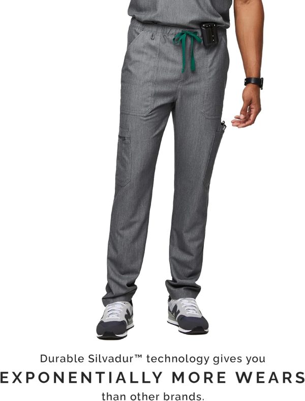 FIGS Cairo Cargo Scrub Pants for Men — Classic Straight Leg Fit, 9 Pockets, - Image 4