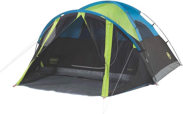 Coleman Camping Tent with Screen Room 4 Person Carlsbad Dark Room Dome Tent - Image 2