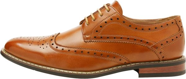 Bruno Moda Italy Prince Men's Classic Modern Oxford Wingtip Lace Dress - Image 2