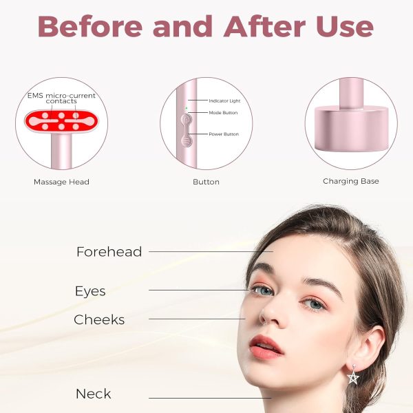 Red Light Therapy Wand for Face, LED Facial Light Therapy for Skin Care at - Image 4