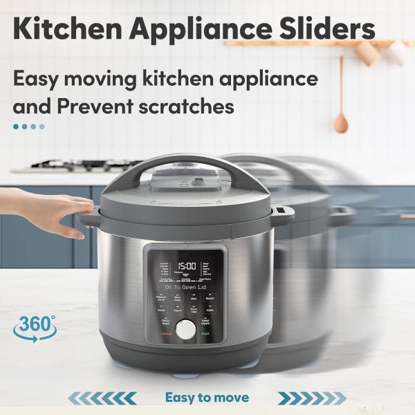Appliance Sliders for Kitchen Appliances 24 PCS Self-Adhesive Small Kitchen - Image 2