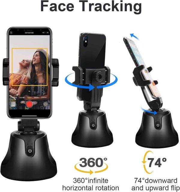 Gimbal Stabilizer for Smartphones - Auto Face Tracking Tripod 360° Rotation - Image 4