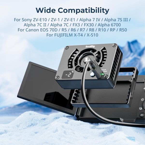 SmallRig Camera External Cooling System for Sony/for Canon/for FUJIFILM, - Image 2